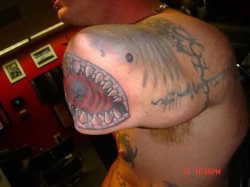Shark Arm Tattoo