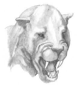 Tigre o león dientes de sable Tigre o león dientes de sable