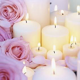 CANDLES & ROSES Pictures, Images and Photos