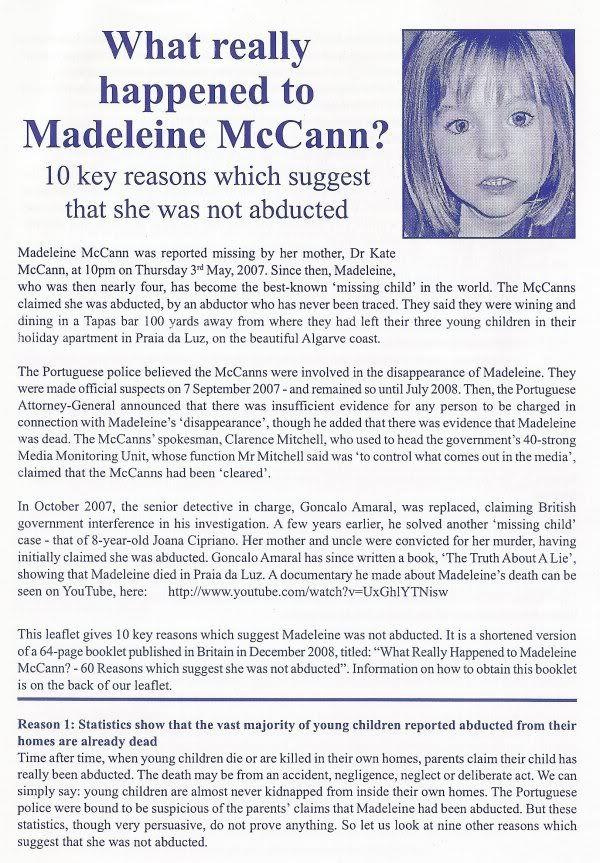 Madeleine+mccann+parents+killed+her+evidence