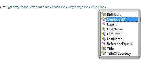Query Intellisense