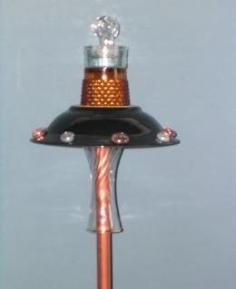 black & amber stake