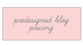 Predesigned Blog Layout Pricing