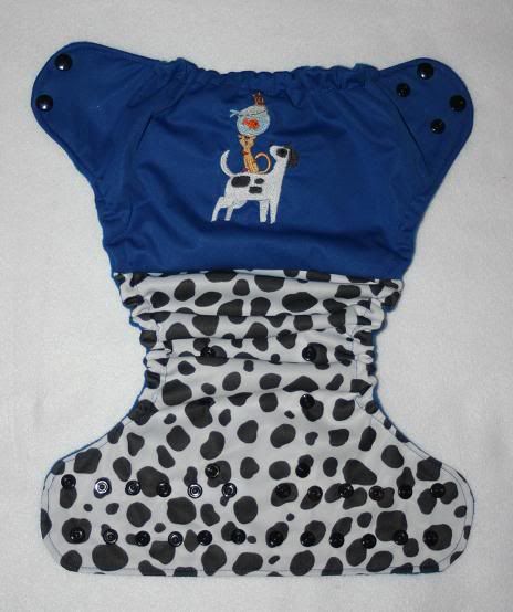 Embroidered Pet Stack One Size Pocket Diaper
