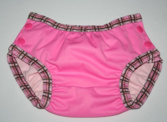 Overnight Pocket Trainers "Pink Plaid"  Choose your size