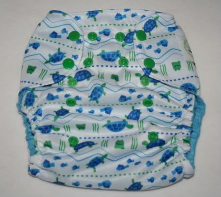 "Turtle Friends"  OS Nykibaby Pocket Diaper