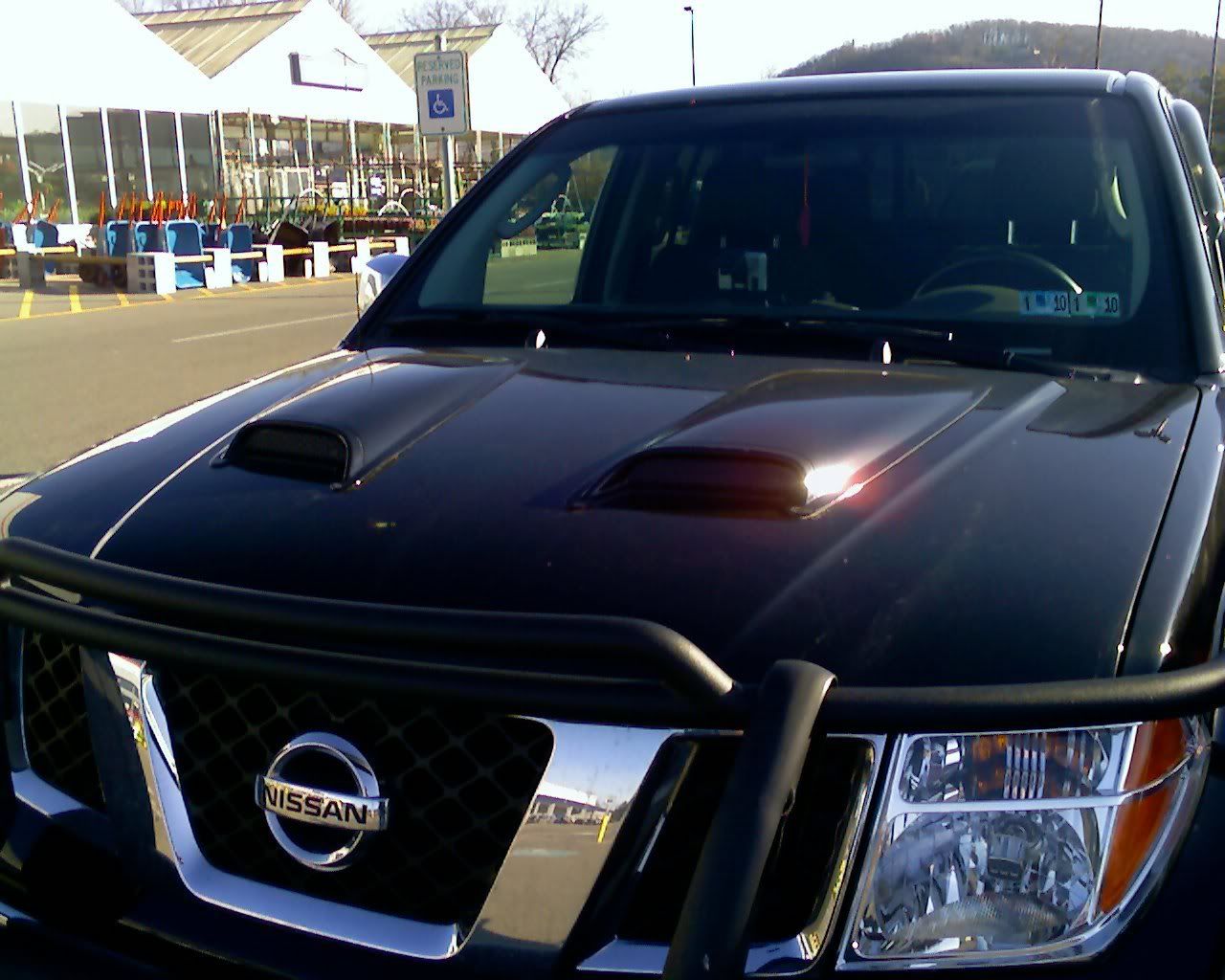 Nissan frontier functional hood scoop #10