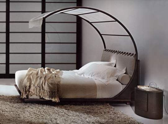 Feng Shui Mantra Bed with Canopy