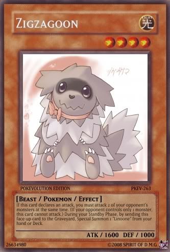 Zigzagoon Card