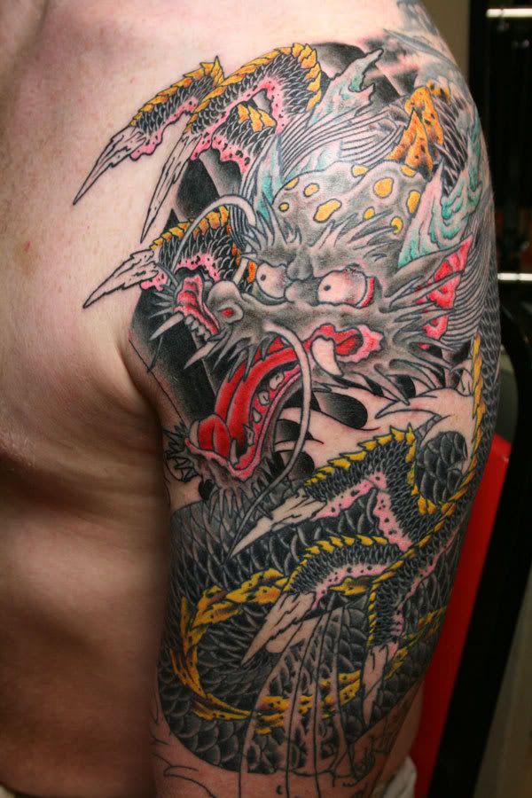 traditional japanese tattoo. Traditional Japanese Dragon