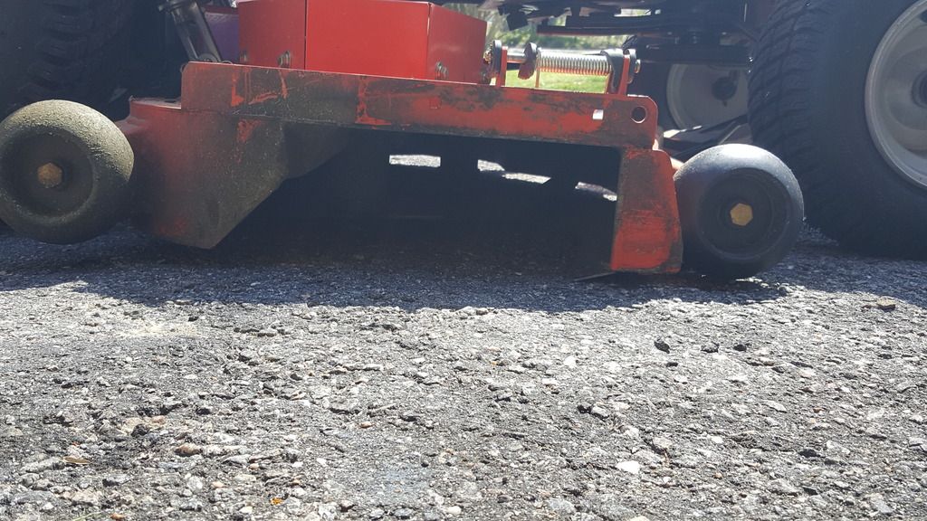 Leveling deck on Husqvarna Lawn Care Forum