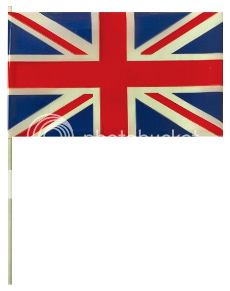 10 X UNION JACK PLASTIC HAND FLAGS OLYMPICS QUEENS JUBILEE UK GREAT 