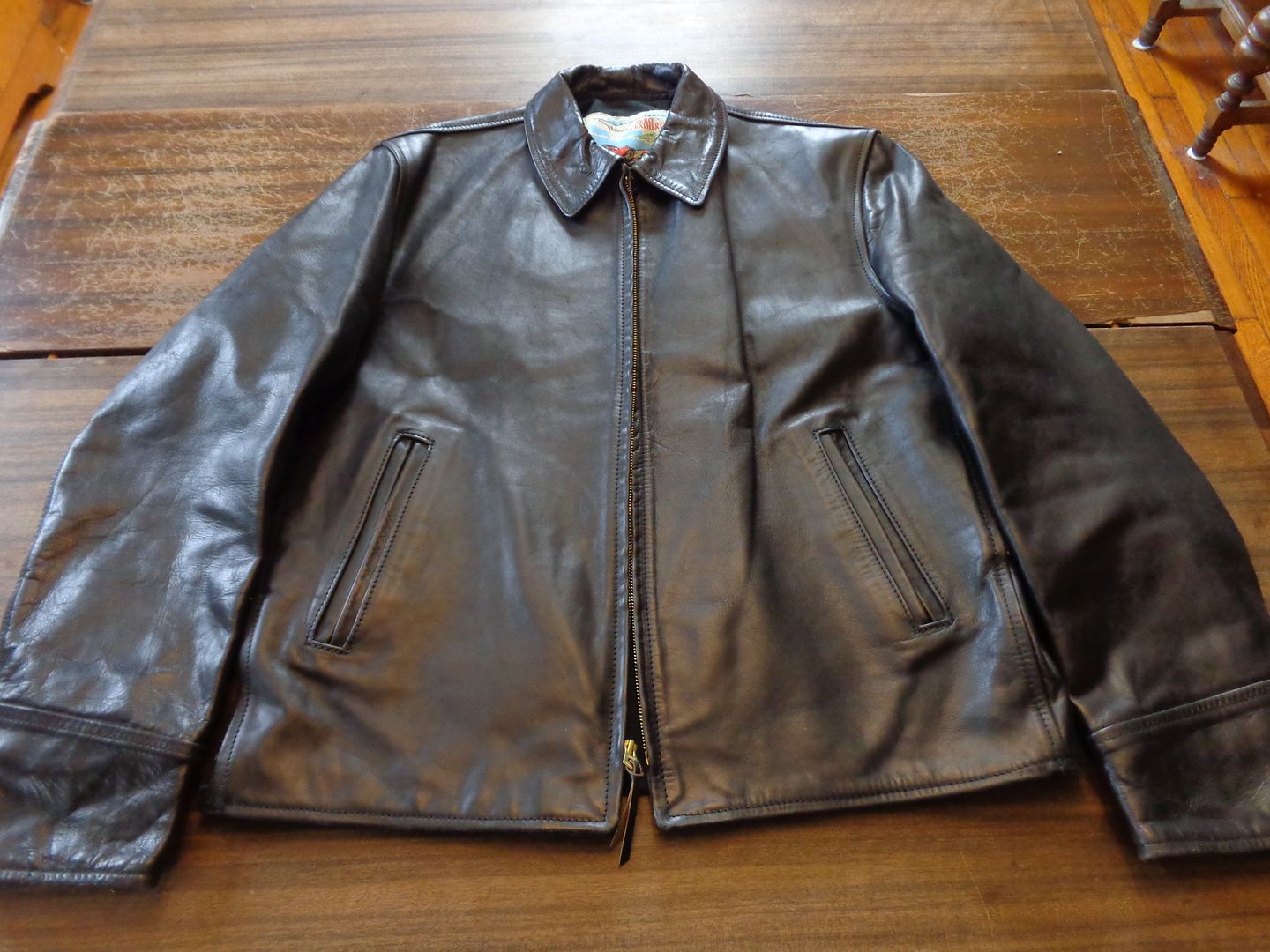 BEAUTIFUL Aero Leather 1950s Half-Belt jacket in Teacore Horsehide! c ...