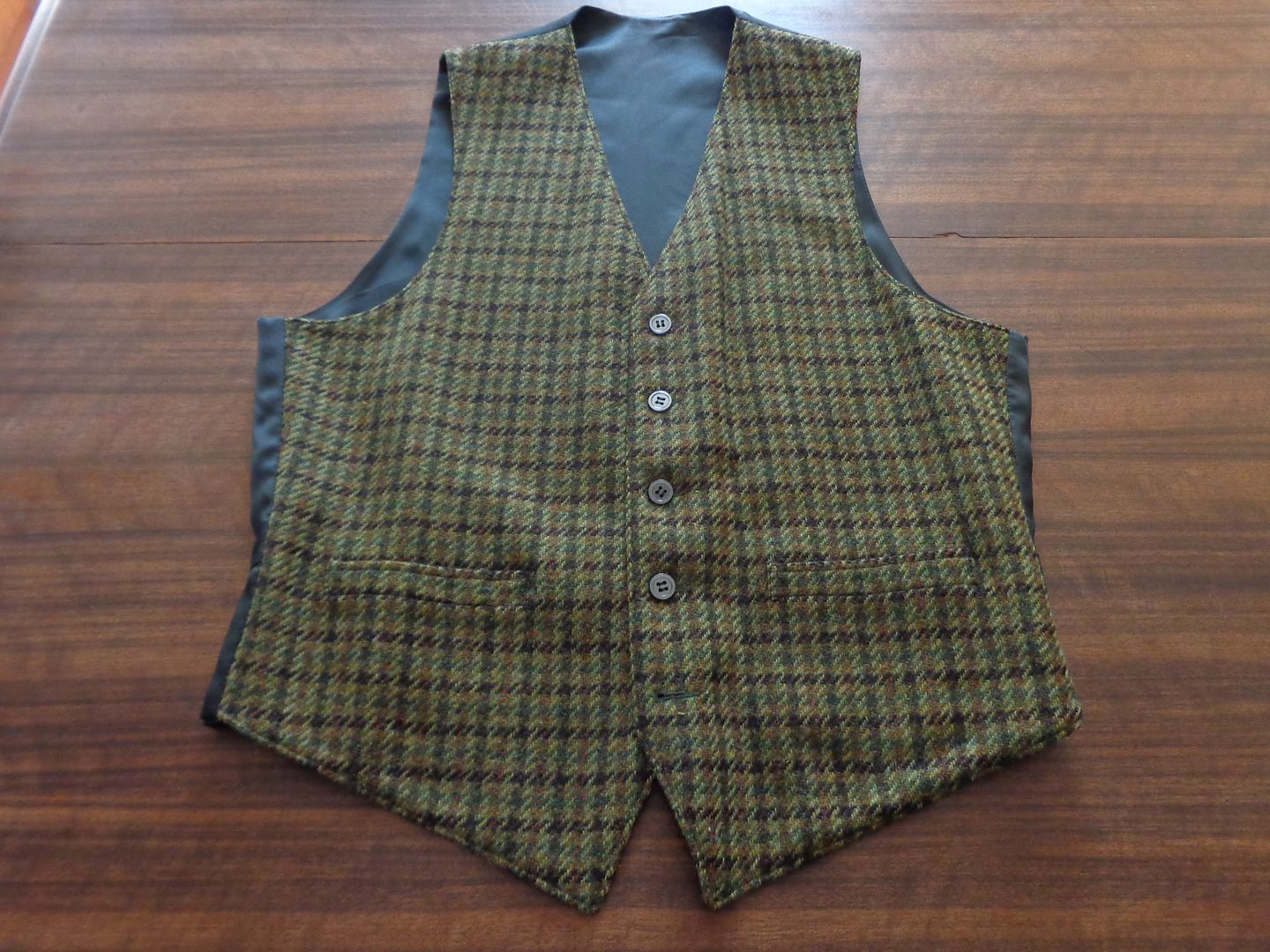CLASSIC Tweed and Tattersall Vests! Two reversible. FREE SHIPPING AND ...