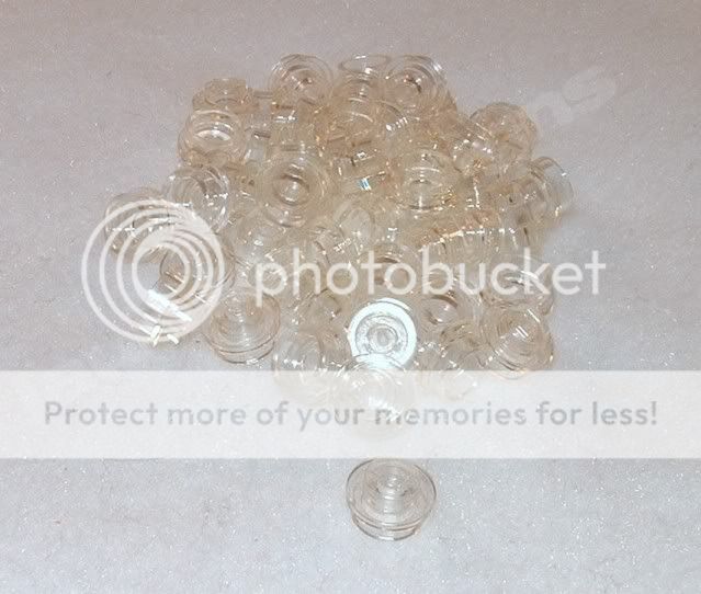 Lego 1x1 Round Plate Transparent Clear Lot of 50 NEW 1 x 1  