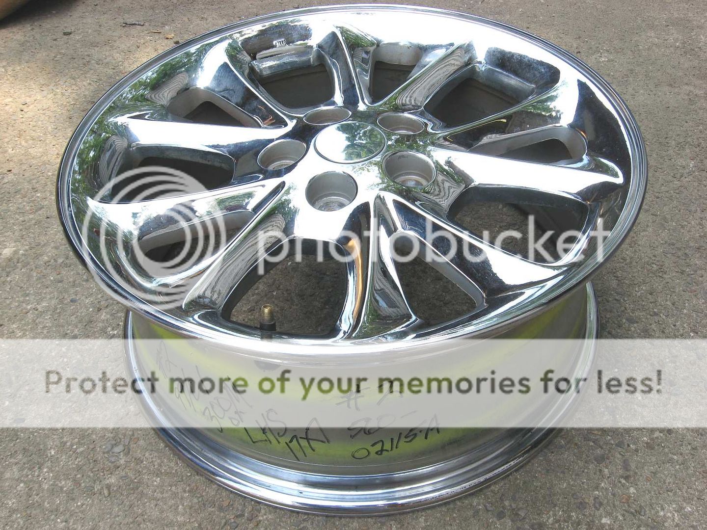 1999 2000 2001 Chrysler 300M or LHS Chrome Aluminum Alloy 17x7 Factory Wheel Rim